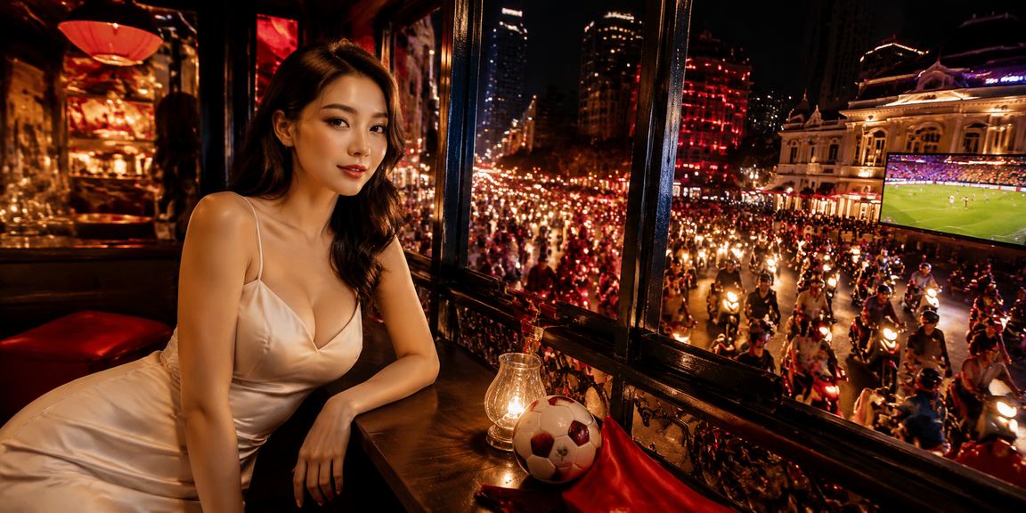 Người dùng tại Hồ Chí Minh tra cứu trợ giúp trên điện thoại trong quán cà phê